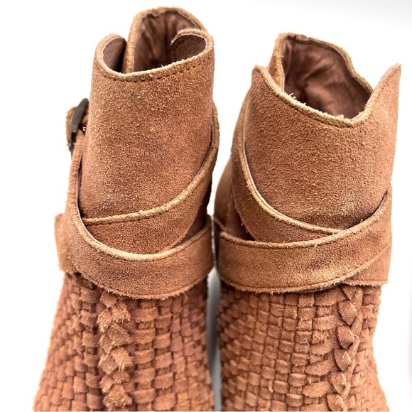 Free People Venture Ankle Boot Suede Tan Bootie Size 37 - Picture 7 of 13